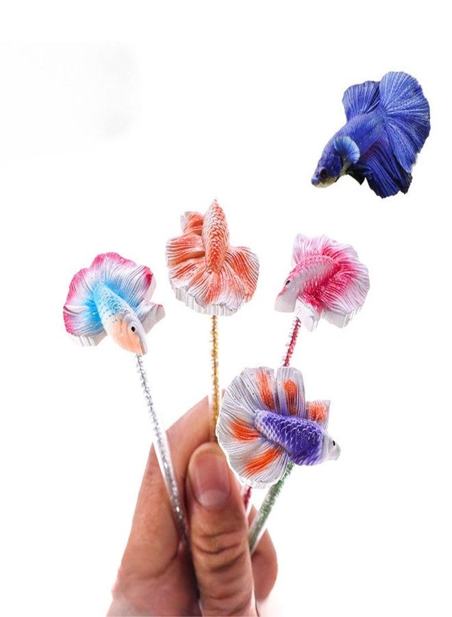 عصا تدريب سمكة بيتا VAYINATO® قطعة واحدة لتقليل التوتر | قطعة ذيل تفاعلية للعرض - عزز وقت لعب سمكة بيتا (لون عشوائي) من Petzlifeworld - Image 1